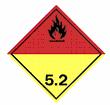 1 Replace: with: (No. 5.2(b)) Class 5.2 Organic peroxides Symbol (flame): black or white; Background: upper half red; lower half yellow; Figure '5.2' in bottom corner. 5.2.2.2.1.6.