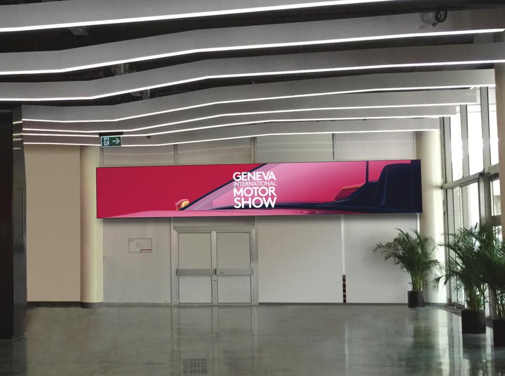 Main hall Specifications and key figures Located on the right side of the main entrance hall 100% LED installation of 13sqm 100% of visitors flow Audience: 701 848 contacts in 13 days Branding Zone 6