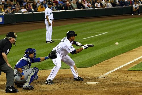 Upper body technique 1.) Bat comes over the top 2.) Elbows tight to the body 3.) Hands on the bat a.) Top hand half way up the bat b.) Bottom hand toward the top of the bat handle 4.