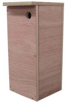 Nest Box Price List - Mammals (Con't) Sugar/Squirrel Glider (Front Entry) Internal dimensions 400mm X 175mm X 175mm. Entry hole is 40mm.