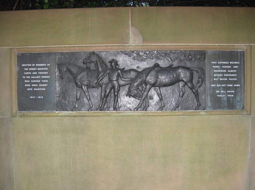 Walking back from the Domain and coming up to Macquarie Street at the junction next to the Royal Botanic Gardens and opposite the Mitchell Library, one can see a bronze plaque dated 1950 in favour of