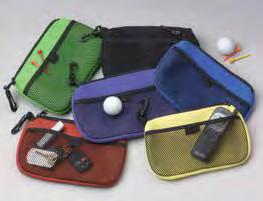 Valuables/Tournament Bags 97043 Tournament Bag Nylon bag with zipper closure and hook for bag attachment Holds tees, watch,