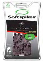 Black Widow golf cleats feature eight flexible legs for