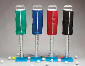 need for a zipper saves time by emptying the balls through the top Holds 100 balls 92053 Balshag Tube