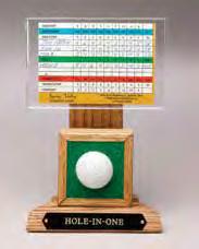 optional engraving 9 high American Made 94054 Hole In One Trophy Plate