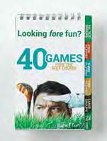 of the 40 most popular golf games for groups of every size Measures 4