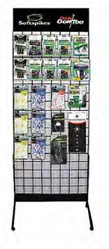 23086 Gondola Display (3-sided) This 3-sided floor display will hold Pride Professional tees, Champ,Evolution tees, Softspikes,