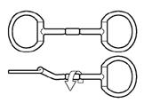 If a snaffle has two joints, all parts must be rounded and smooth.