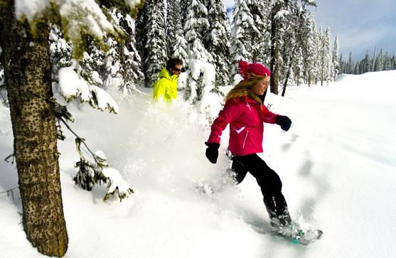 FUN ACTIVITIES FOR EVERYONE snowshoe tours snowmobile tours Get off the beaten track and enjoy Big White s
