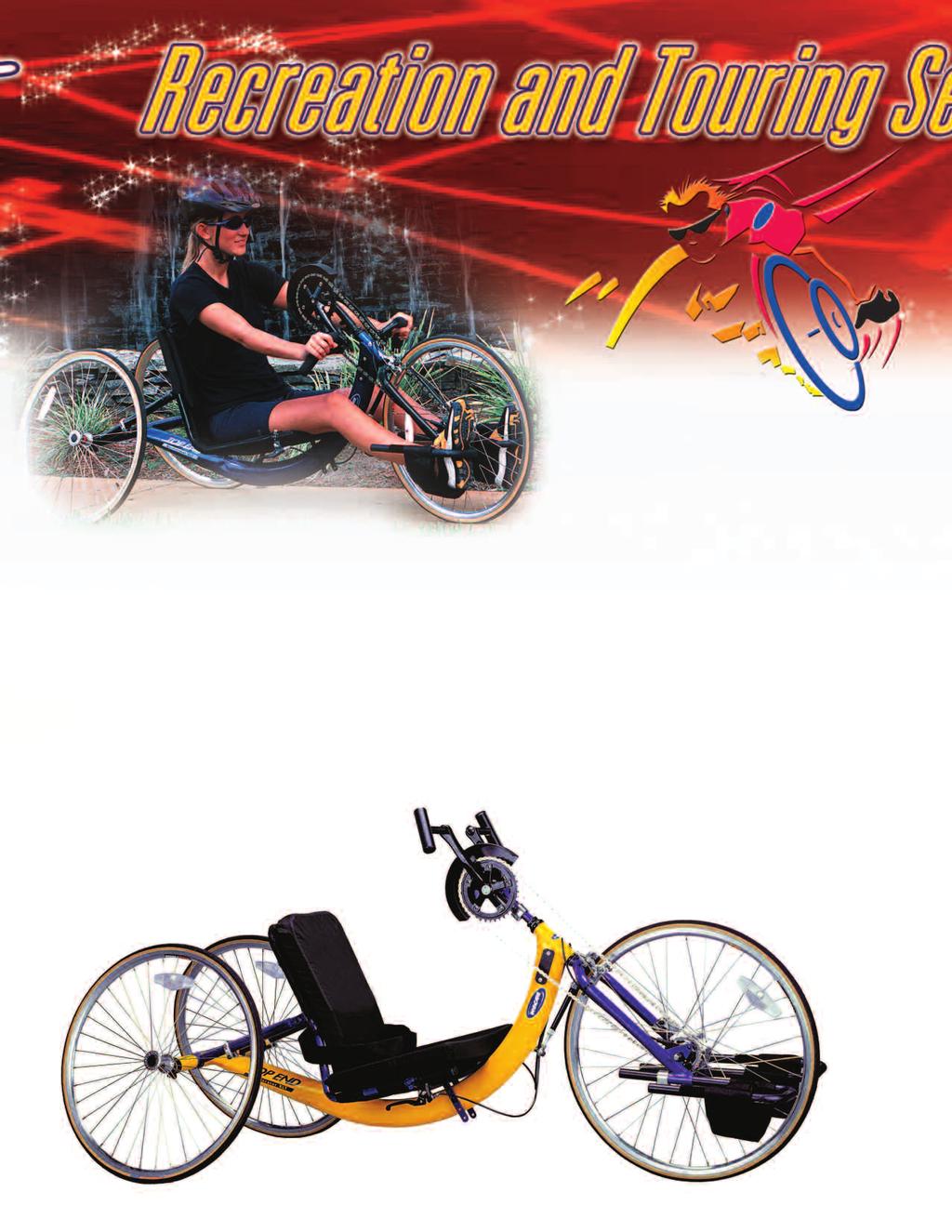 The Top End XLT and XLT Jr. handcycles are designed with the recreational handcycling enthusiast in mind.