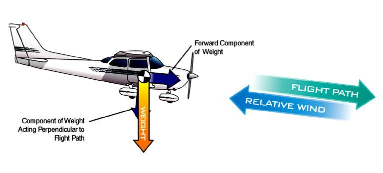 Forward Component of Weight Power on descent