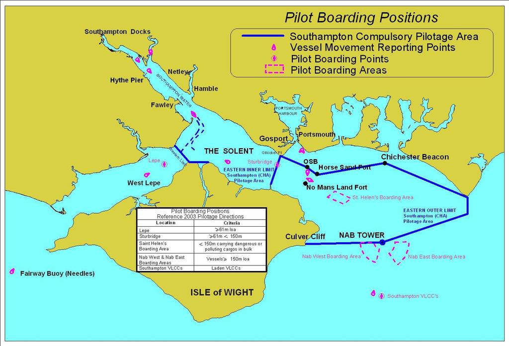 Schedule No. 1 Geographical Limits of ABP Southampton Pilotage Area and Pilot Boarding Places 1.
