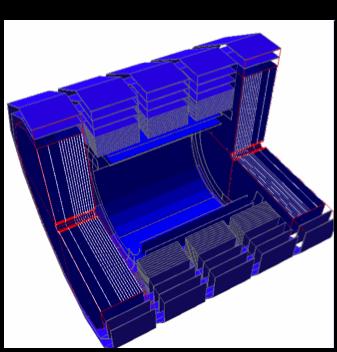 Instrumentation of the Yoke (Muon System/Tail Catcher) Simulation Cryostat : Detailed Geometry Instrumentation: 2 Scintillation Double Sensitive Layers Coil : Detailed Geometry, Coil Segmentation