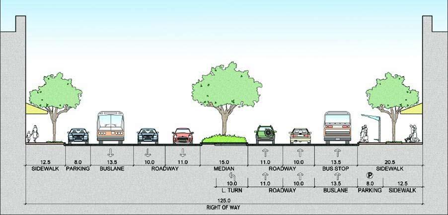 Geary BRT Study Curbside BRT Figure 4 1 Alternative