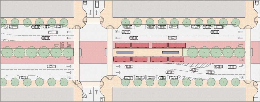Geary BRT Study Alternative 5: Center BRT with 1 Median Center BRT with 1 median (Alt.