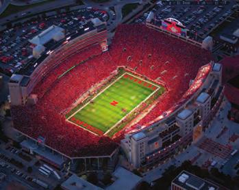 PAGE 8 HOME OF THE HUSKERS Memorial Stadium's history dates back more than 90 years.