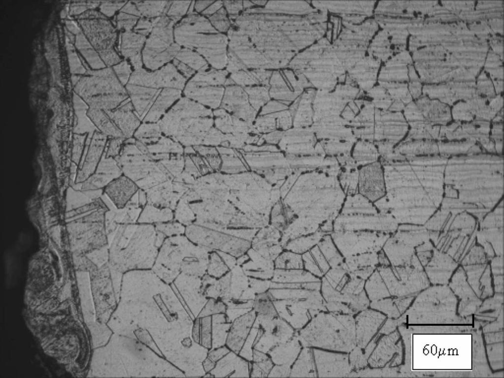 Microstructure in underwater laser cutting of SS304