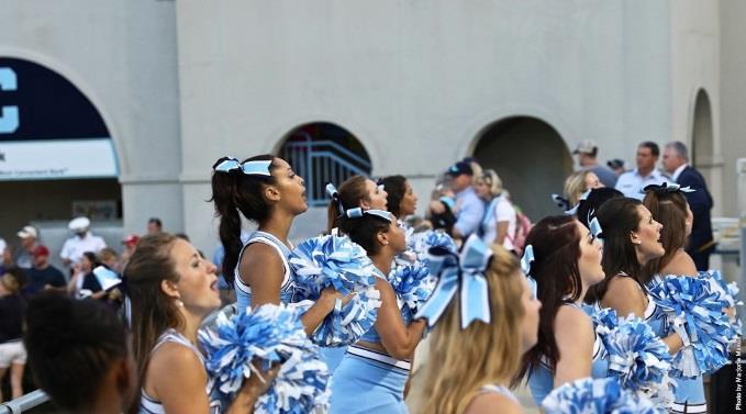 WHEN April 4 th, 2017 April 6 th, 2017 from 5:30 pm 7:30 pm WHERE McAlister Field House on the campus of The Citadel WHO Are you ready to learn advanced cheerleading stunts and techniques and cheer
