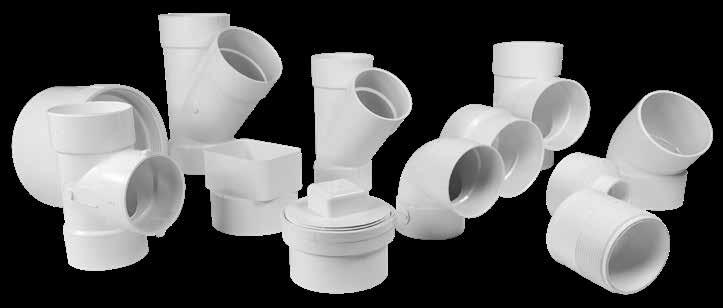 PVC SEWER FITTINGS Sewer & Drain and fittings are used for sewer lines, septic tank seepage systems and perimeter drains.