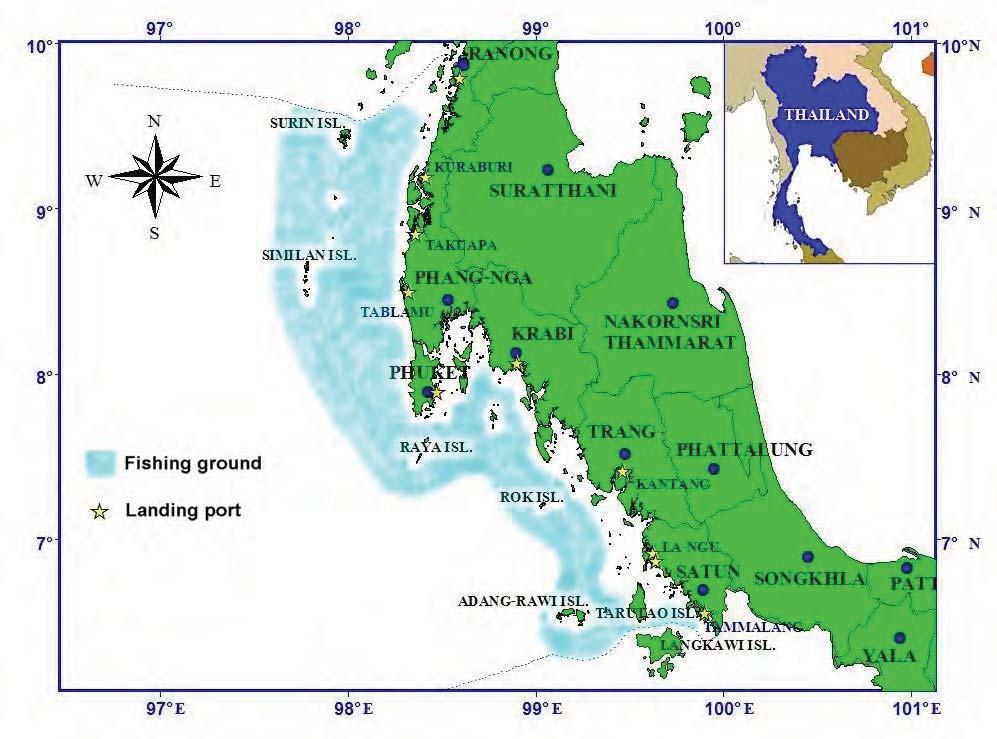 1 OVERVIEW 1.1 INTRODUCTION Thailand is one of the world s leading marine capture fisheries producers, harvesting 2,457,184t of fish in 2008, valued at US$2.