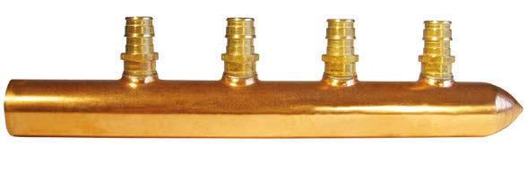 mounting holes allow for installations on sides, bottom, or top PEX Branches / Manifolds 1 Male Sweat x Spin Closed x 1/2 OUTLETS, No Lead 1