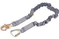 SPECIALTY SHOCK ABSORBING LANYARDS: Tie-back Lanyards When a qualified anchorage connector is not available, a tie-back lanyard acts as both a