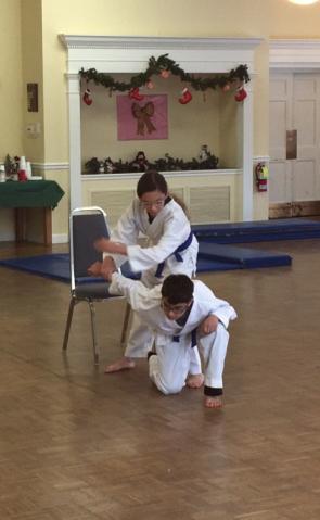Students presented modified katas, original self defense techniques, new stances, some even included
