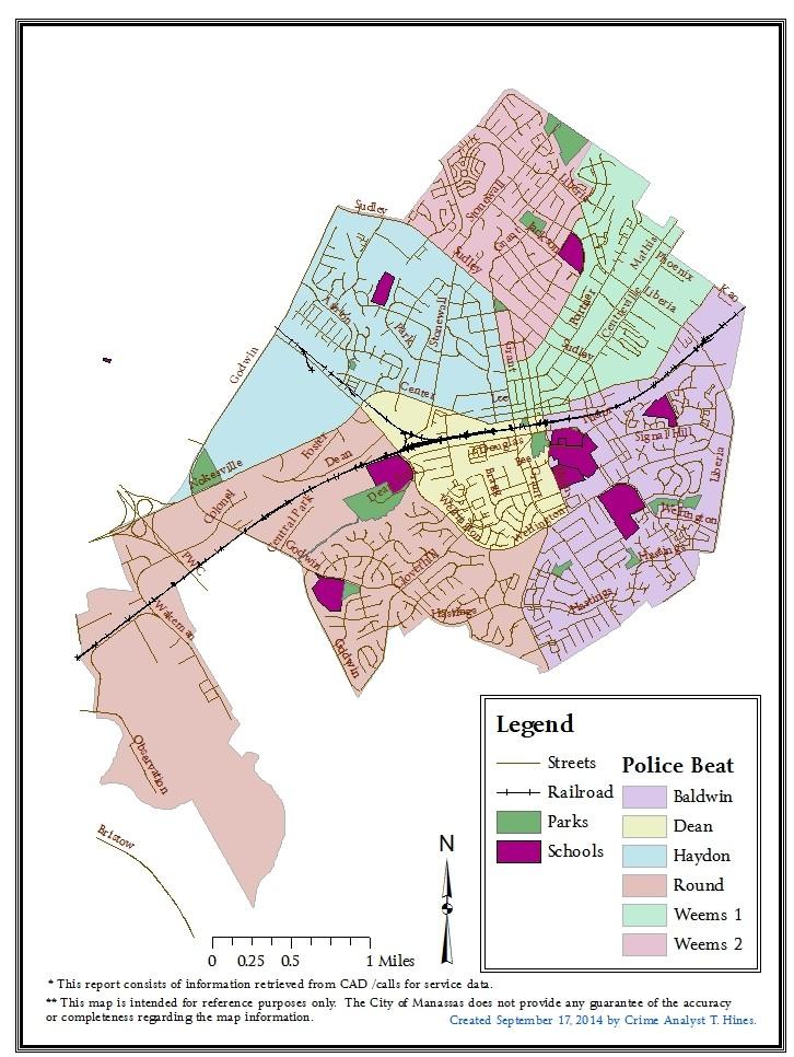 213 3rd Quarter Calls for Service by Police Beat Frequencies and Percentages of City Total In addition to the calls for service to city addresses, officers responded to 676