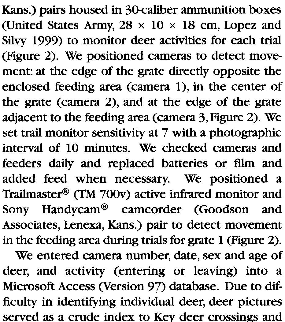 ~ 1200 tt:ildli/e,s'ocie~,' Bulletin 2003,31(4):1198-1201 majority (R: 65%) of the Key deer population (Lopez 2001).