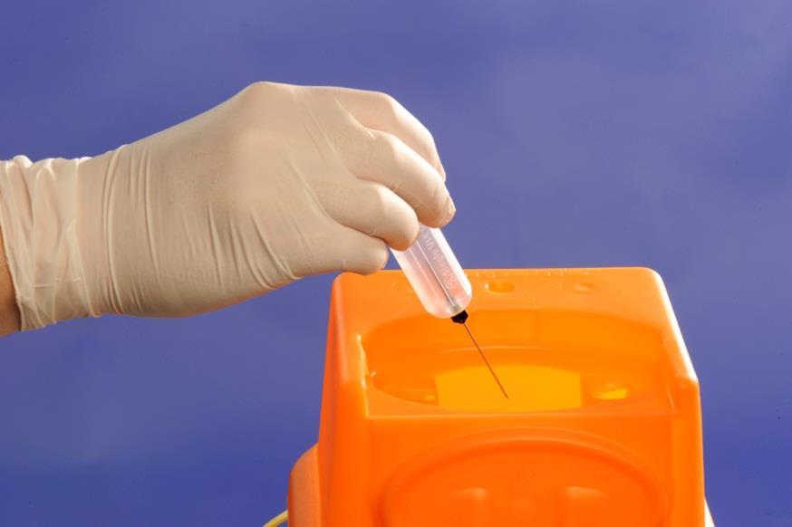 Dispose of sharps immediately and safely into a sharps box Dispose gloves and apron into a clinical waste bag, as per hospital policy Return unused equipment and clean your