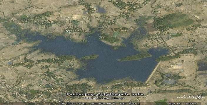 Copyright@204 MATERIALS AND METHOD Study Area: The Pakhanjore fresh water reservoir situated about 30 km west of Kanker city. Pakhanjore Dam is situated between 20.02 32.5 0 N. latitude and 80.38 08.