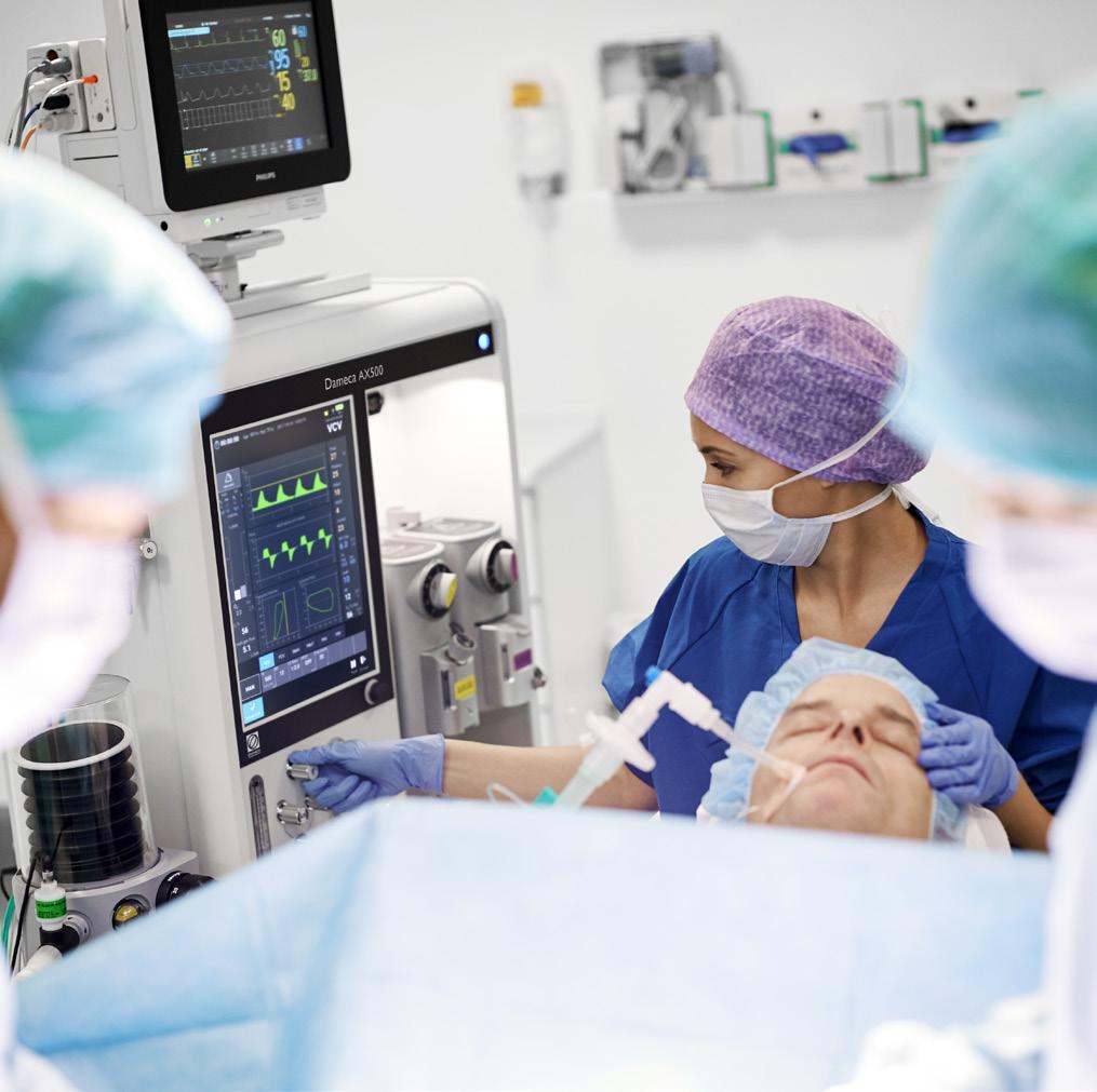 Designed with you for you In step with your changing requirements The Dameca AX500 can be deployed as a standard anaesthesia machine or configured to include more advanced features tailored to your