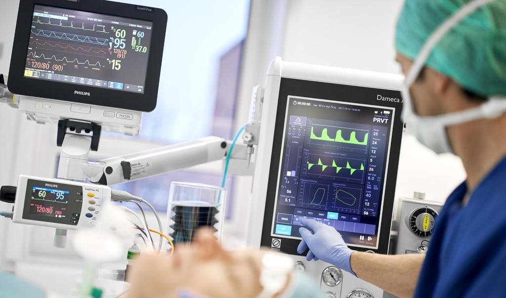 Smart connections, increased flexibility You can deploy the Dameca AX500 as a standalone anaesthesia machine or as part of a comprehensive anaesthetic workstation.