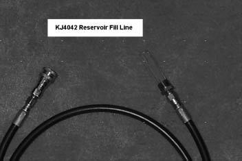 INSTALLATION AND USER INSTRUCTIONS FOR THE KJ4042 RESERVOIR FILL LINE. NOTE!!! Make sure that the KJ4000 is disconnected from the electrical source and there is no pressure in the lines.