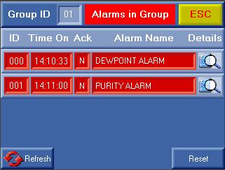24 ALARMS WHEN ALARM OCCURS ALARM IS DISPLAYED IN STATUS DISPLAY AND BEEPER