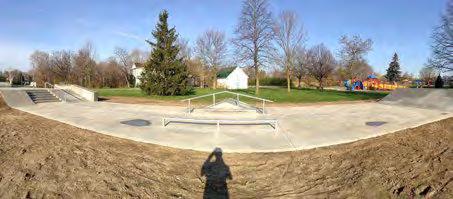 f) Orchard Skatepark Address: Alexander s Public School; 2223 Sutton Dr Outdoor Skatepark Size: 1,679 square feet Tectonics: