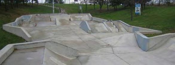 f) Isaac Riehl Memorial Skatepark Address: 55 Park Ln, Pelham, ON L0S 1E0 Outdoor Skatepark Size: 8,000 sq.