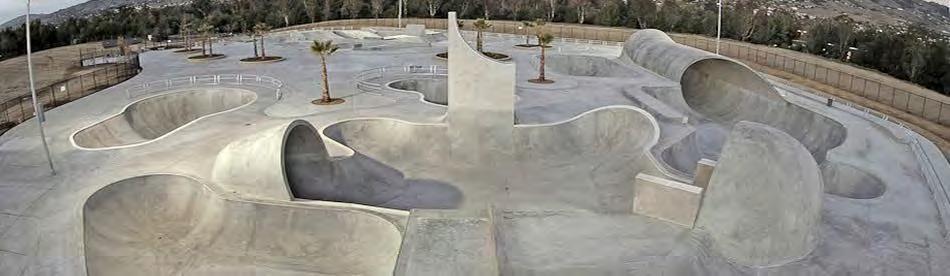 Neighborhood skate spots should be within walking distance of their catchment area and should have trash bins, seating areas and water fountains nearby. Image. Skate Dot Example Image.