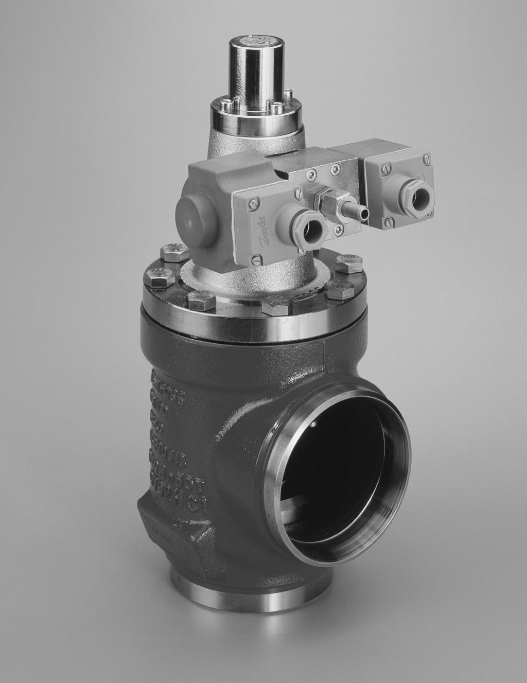 Gas powered stop valves, type GPLX 80-150