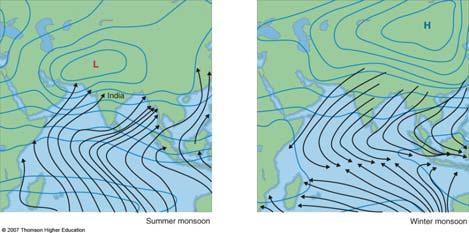 Summer Monsoon: Wet Model Simulation of General