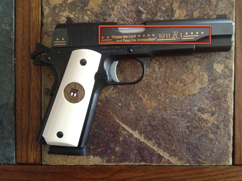 I will be using my 1911R1 Pearl Harbor commemorative