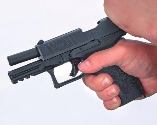 THE PPQ PISTOL WILL FIRE WITH THE MAGAZINE REMOVED FROM THE PISTOL. Point the muzzle in a safe direction. Make sure your finger is off the trigger and out of the trigger guard.