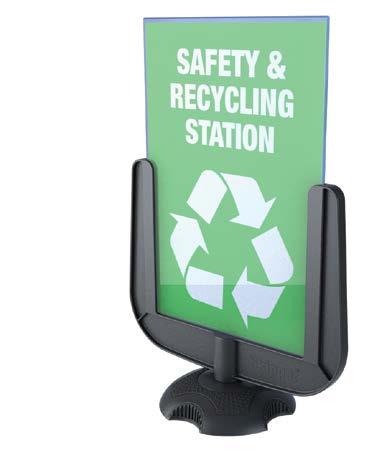 to easily display warnings, promotional messages and directions.