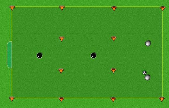 PLAN: 4 TOPIC: Running with the ball 1 40 x 30. All players with a ball. Allow players to realize when they can run with the ball and when they can t. Tasks can be set using the gates.