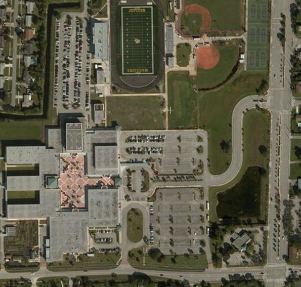 FFCC Show at Jupiter HS - Campus Map - February 17, 2018 VOLUNTEER PARKING ONLY PERCUSSION