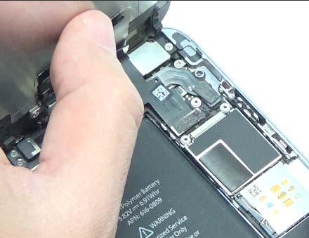 Step 21: Insert the home button bracket from the front panel. Step 22: Insert the LCD assembly to the rear case.