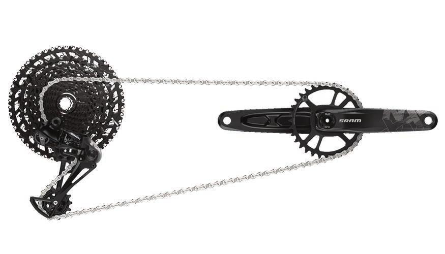 The NX Eagle chain features solid pin construction, Eagle PowerLock and smooth, efficient shifting that you can count on every time out.