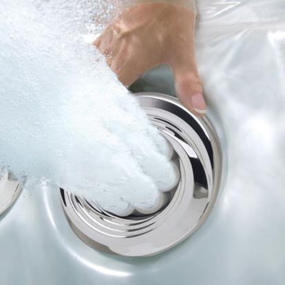 Salt water systems are popular because they generate chlorine automatically for clean, sanitized spa water.