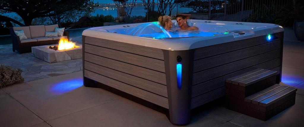 Hot tubs that feature energy efficient pumps and jets that can be activated only as needed reduce energy use.