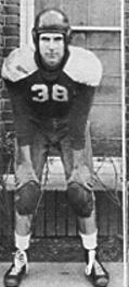 Bob Henk (Class of 1947) Bob was a three-year letterman in football and was selected all-conference (two years) and honorable mention all-state at quarterback.